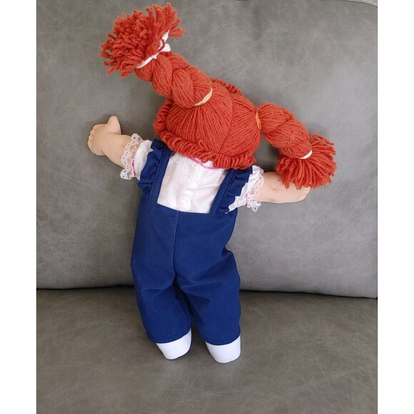 Cabbage Patch Kid 25th Anniversary CPK Red Hair, Blue Overalls, Diaper, HM#8 - Picture 3 of 16